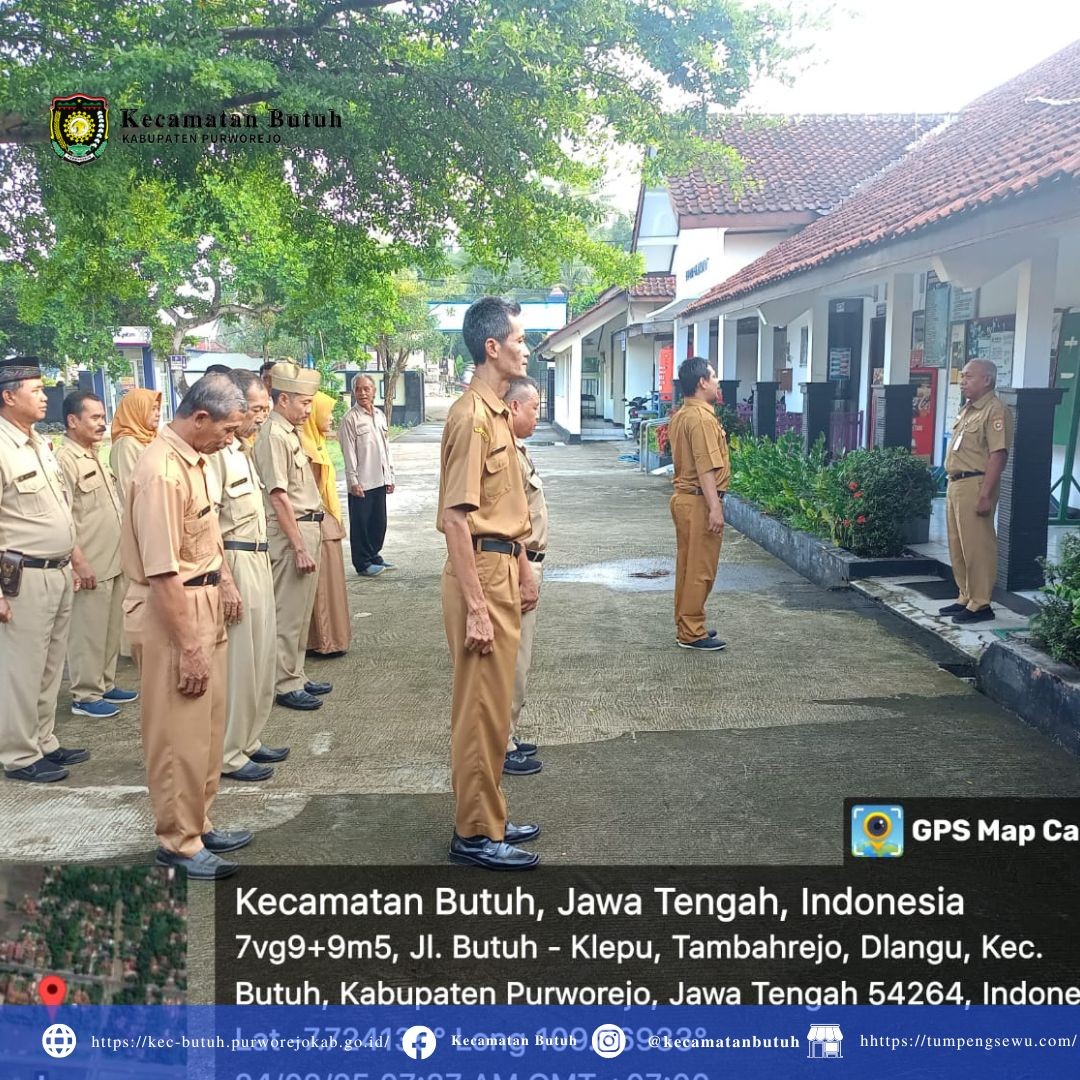 Apel Senin Rutin Kecamatan Butuh, 24 Februari 2025