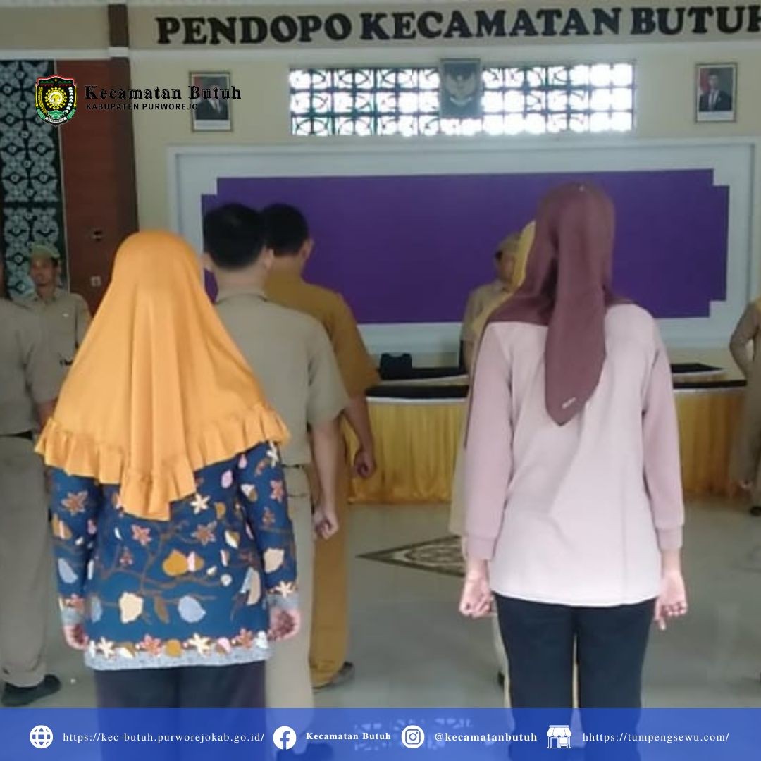 Kecamatan Butuh Laksanakan Apel Senin Rutin di Pendopo