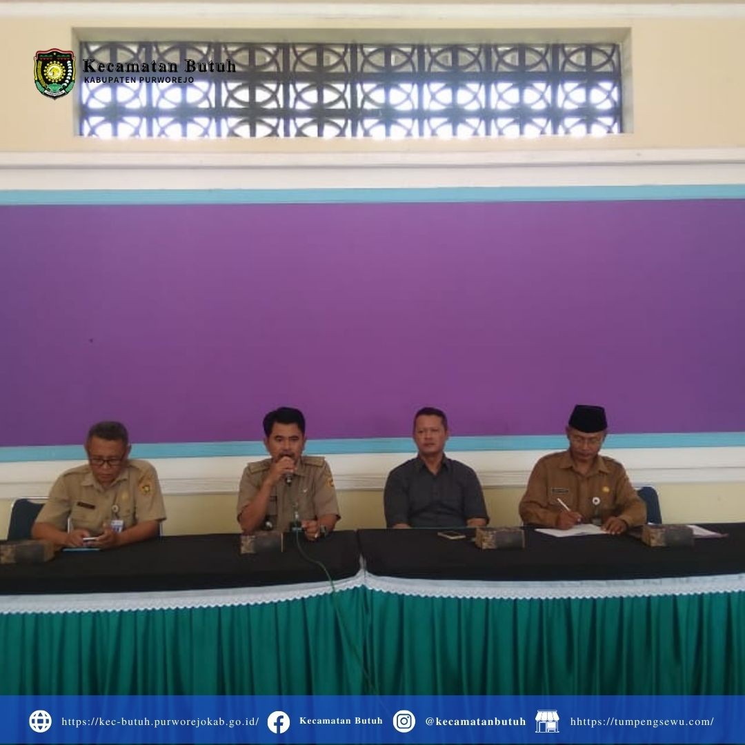  Musyawarah Evaluasi Pelaksanaan Murengbang Desa RKP 2023 di Pendopo Kecamatan Butuh