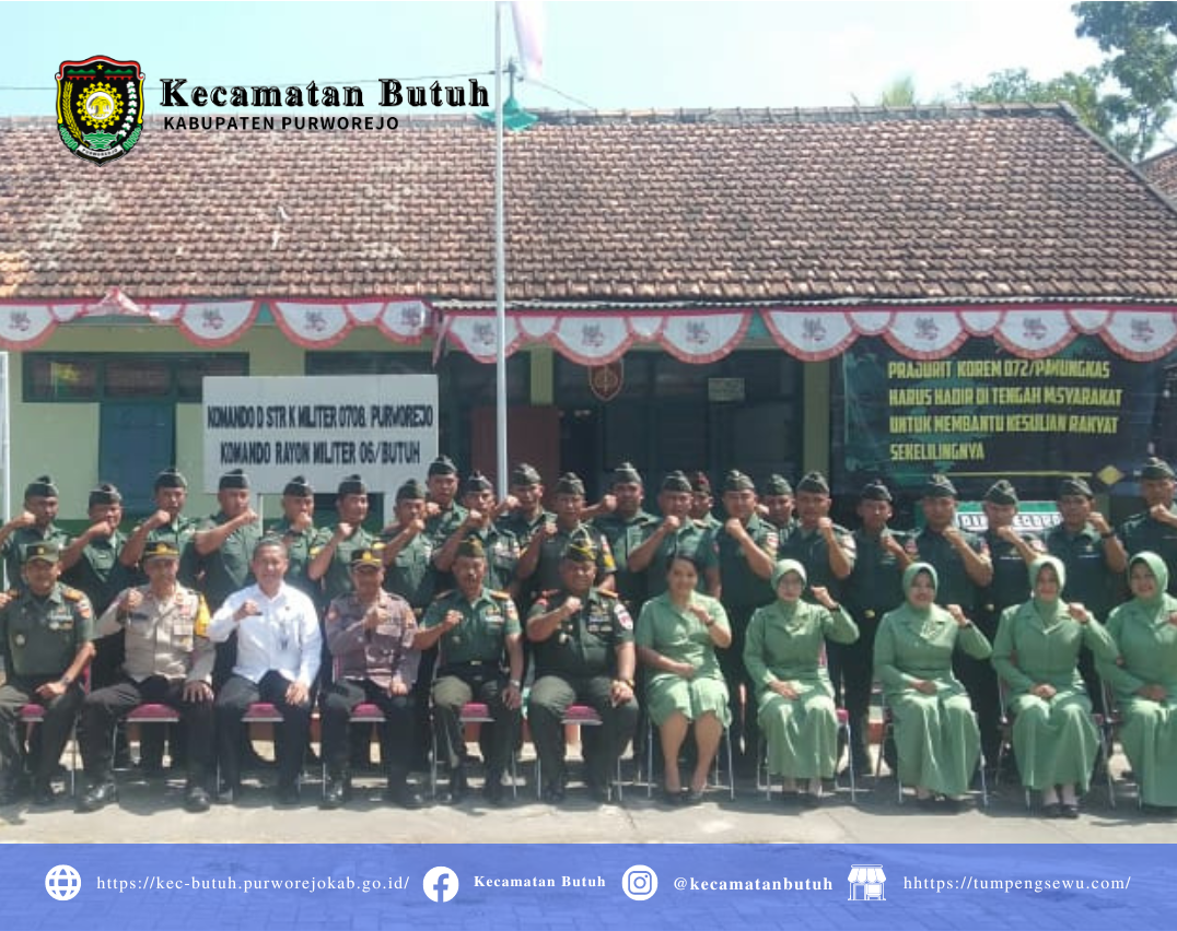 Rabu, 26 Juli 2023-Camat Butuh Camat Kecamatan Hadiri Kunjungan Dandim Purworejo di Koramil 06 Butuh