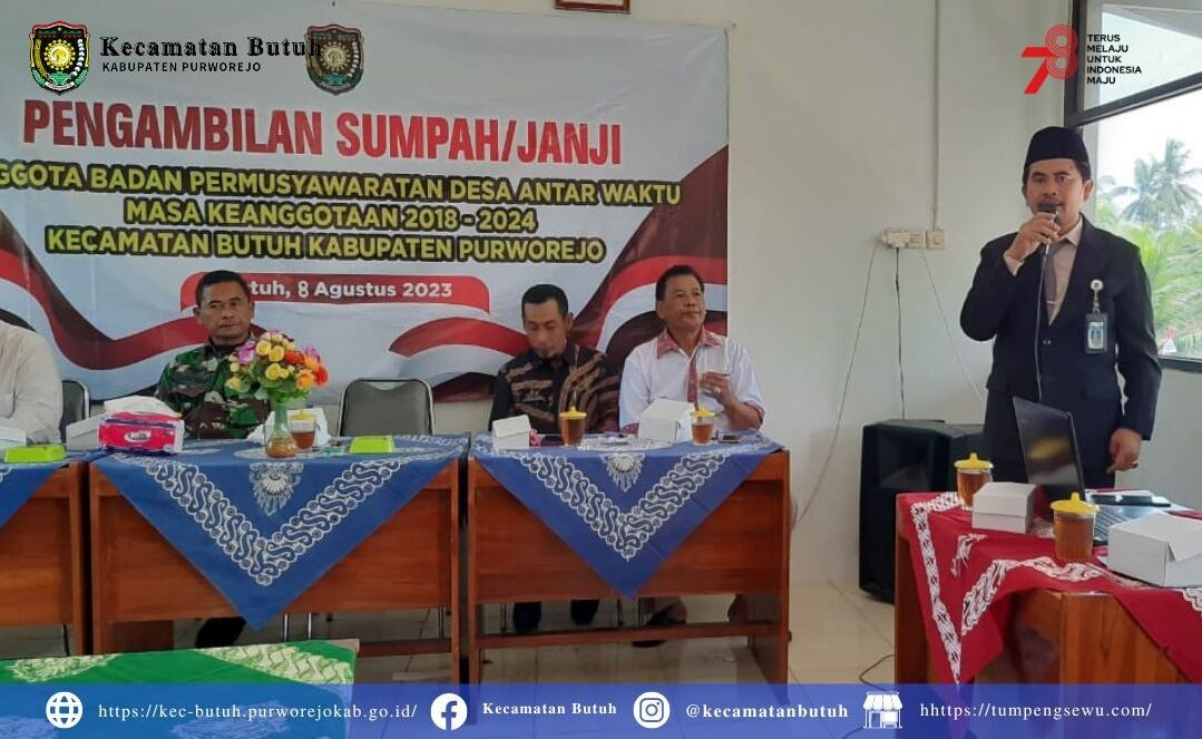 Desa Binangun, Kecamatan Butuh, Bersiap Menuju Masa Baru dengan Pelantikan Anggota BPD 2018-2024