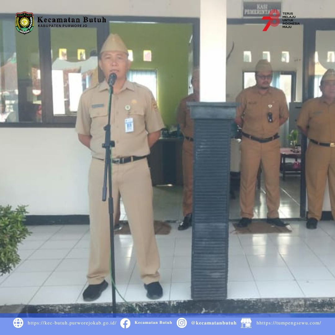 Apel Pagi Menjadi Kegiatan Rutin Setiap Senin di Kantor Kecamatan Butuh