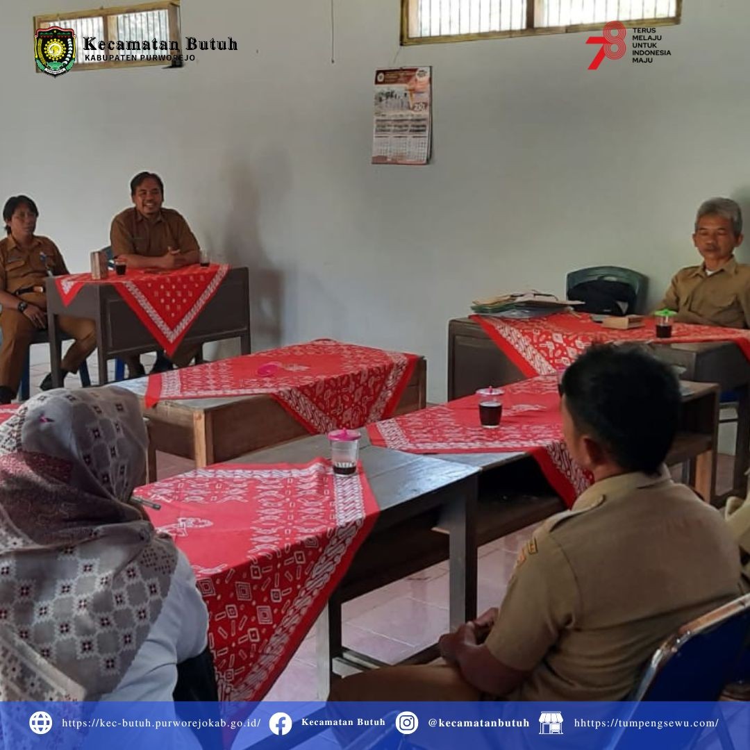 Kasi Pemerintahan Desa  Kecamatan Butuh, Widjonarko, S.Sos, MM, Berkoordinasi untuk Pelaksanaan PAW di Desa Lubangsampang