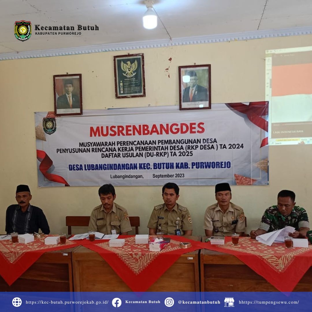 Camat Kecamatan Butuh, Kusairi, AP, M.M, Ikuti Musrenbang di Lubangindangan