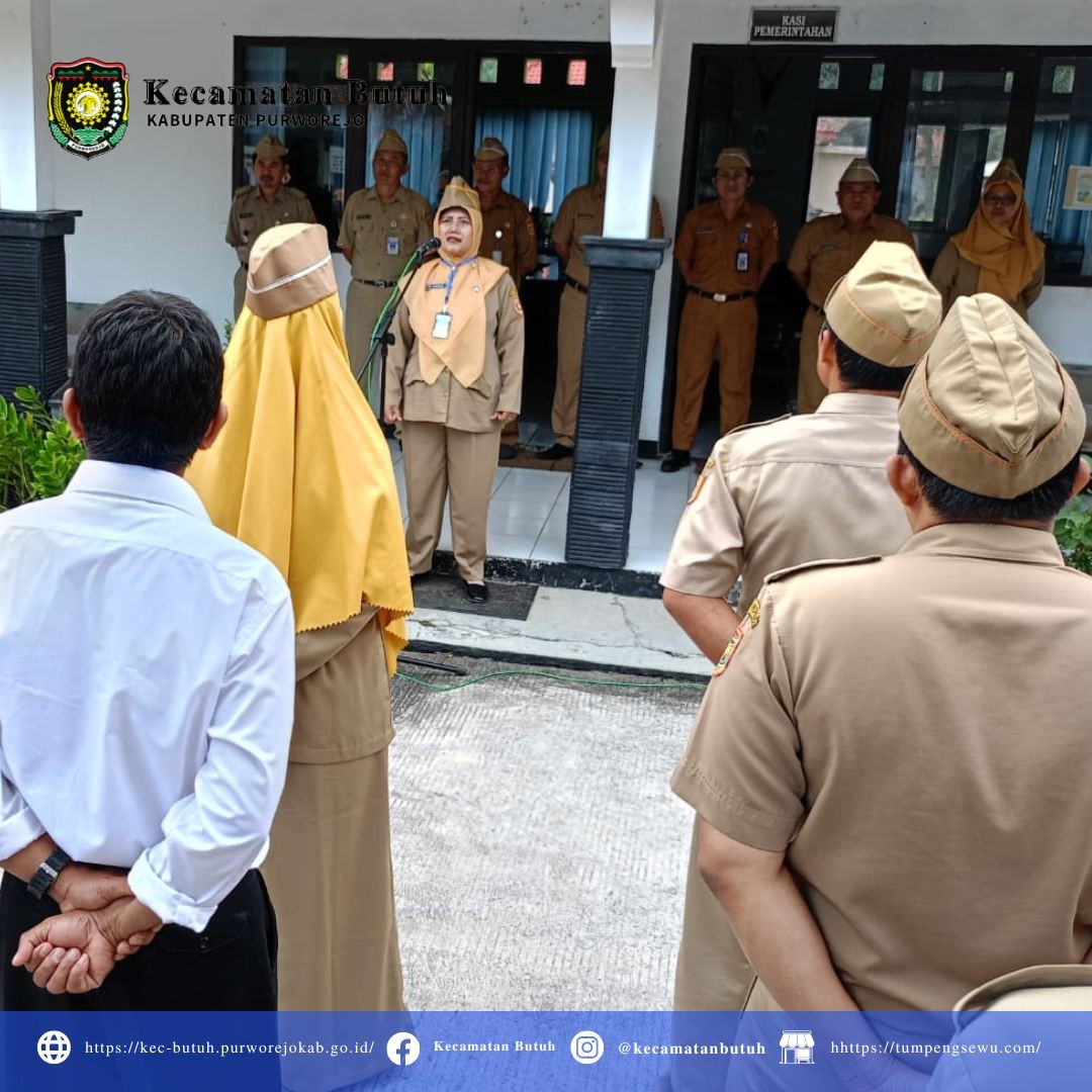 Senin, 24Juli  2023 – Apel Pagi Kantor Kecamatan Butuh