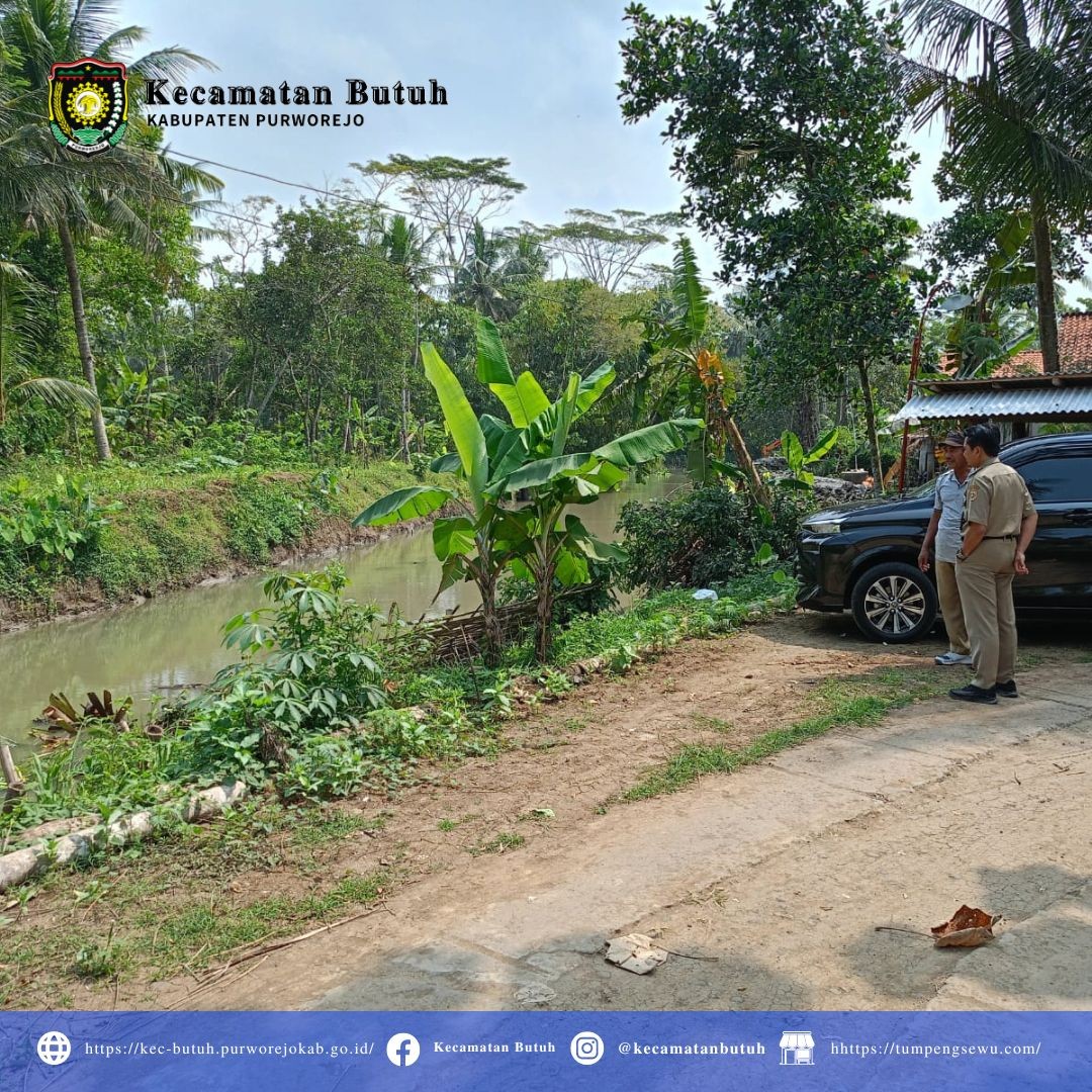 Senin, 24Juli 2023 – Camat Butuh Pantau Normalisasi Kali Dlangu di Desa Ketug