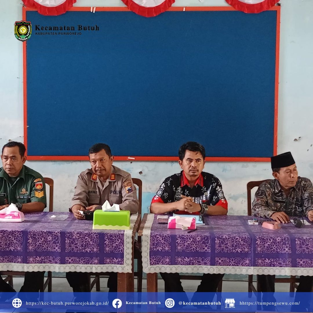 Camat Butuh  Bergabung dalam Musyawarah Desa Pembentukan Panitia Mutasi Perangkat Desa Kedungsri