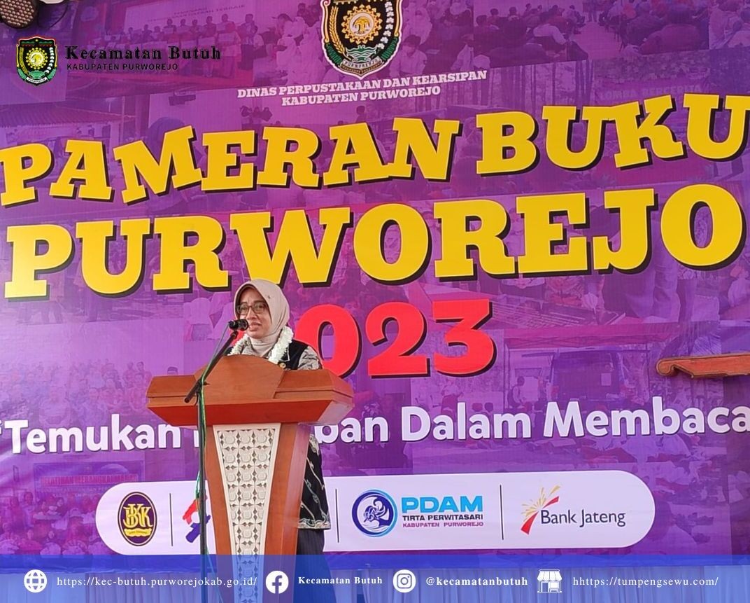 Camat Kecamatan Butuh, Purworejo, Kusairi, AP, M.M Hadiri Pameran Buku di ARPUSDA