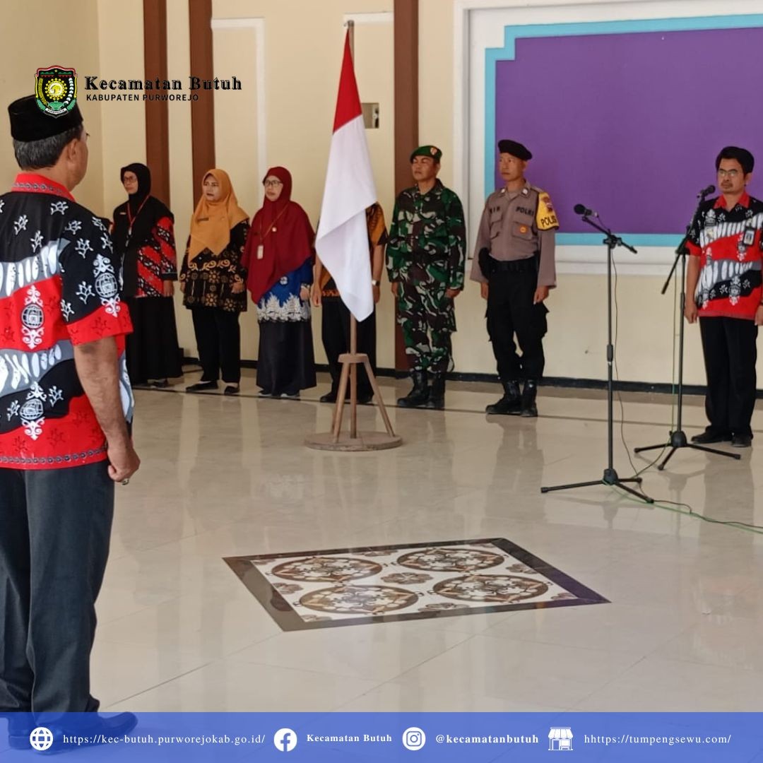 Upacara Peringatan Hari Bela Negara ke-75 di Kecamatan Butuh