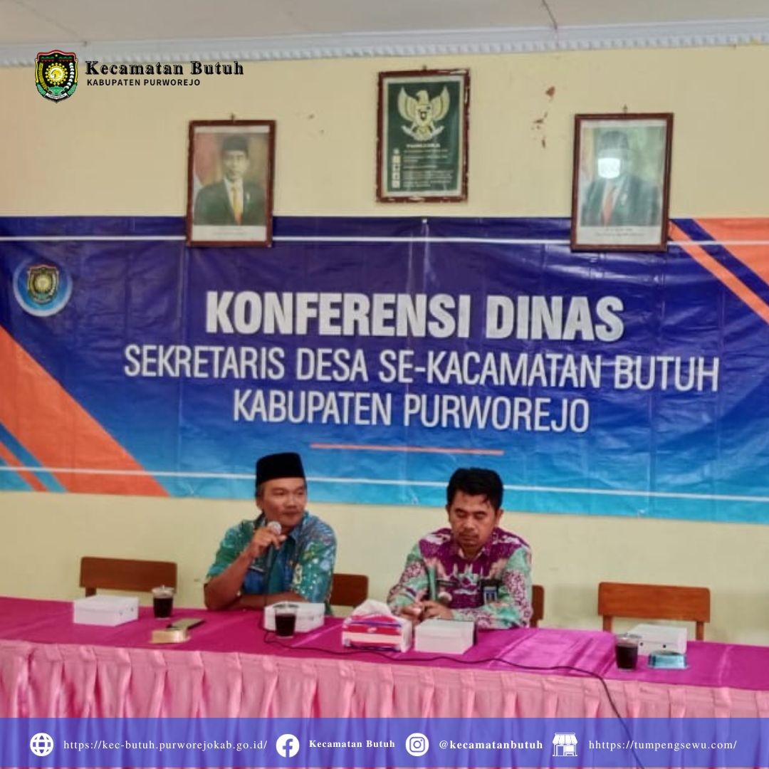 Konferensi Sekretaris Desa Se Kecamatan Butuh  di Desa Lubangindangan Bulan Oktober 2023