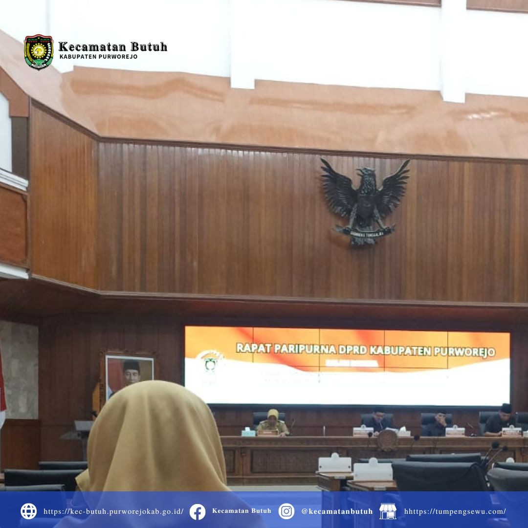 Camat Kecamatan Butuh Hadiri Rapat Paripurna DPRD Kabupaten Purworejo