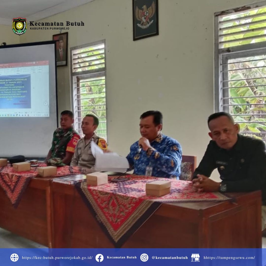 Sosialisasi Pengangkatan Perangkat Desa Tlogorejo, Kecamatan Butuh, Kabupaten Purowrejo